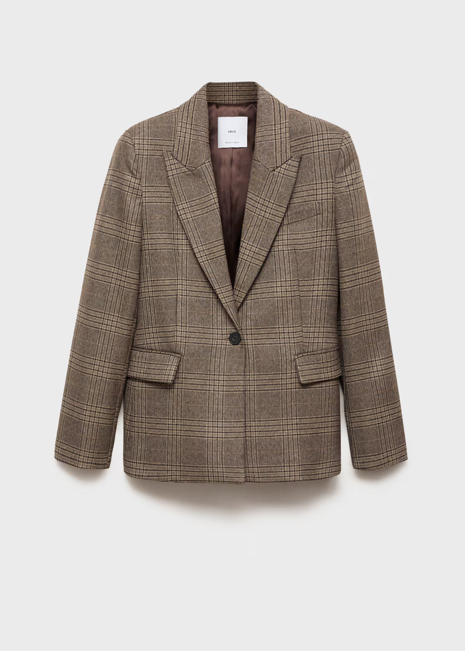 Checked blazer with pockets | Mango (US/MX/AU)