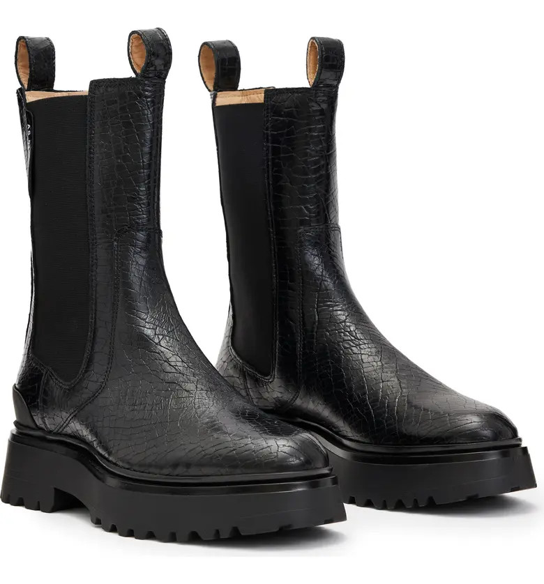 Amber Croc Embossed Chelsea Boot | Nordstrom