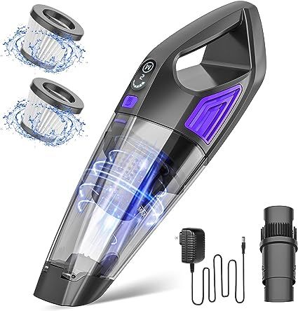 ATONEP Handheld Vacuum Cordless,2-Speed Powerful Suction Car Hand Held Vacuum Cleaner with Large-... | Amazon (US)