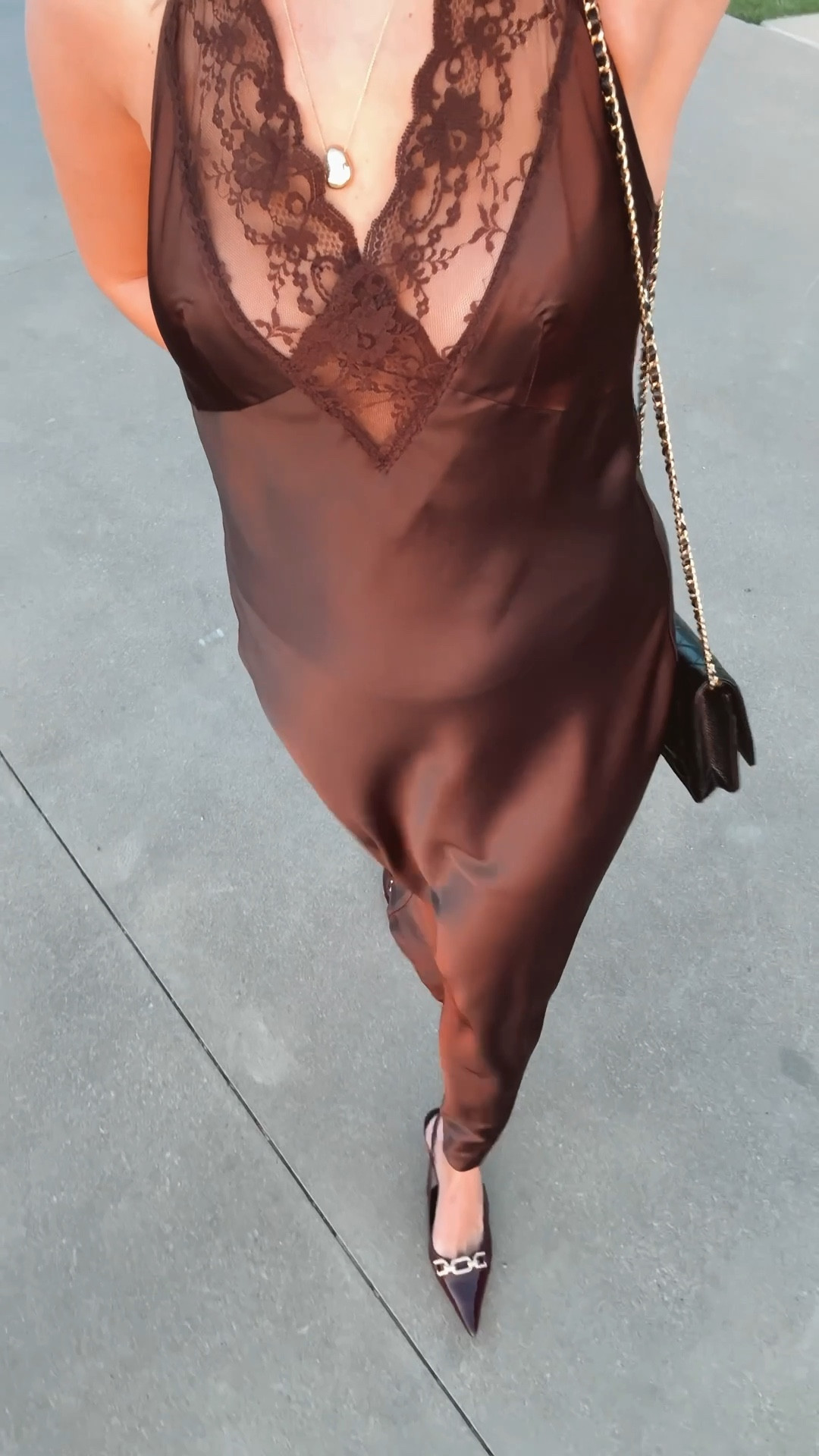 LTK CON event - Parisian chic attire with Quince! I got so many compliments on this dress AND this piece is below $100! YES!

Satin dress, brown dress, fall dress, lace dress, satin lace dress, autumn dress, fall 2025

#LTKCon #LTKFindsUnder100 #LTKWedding