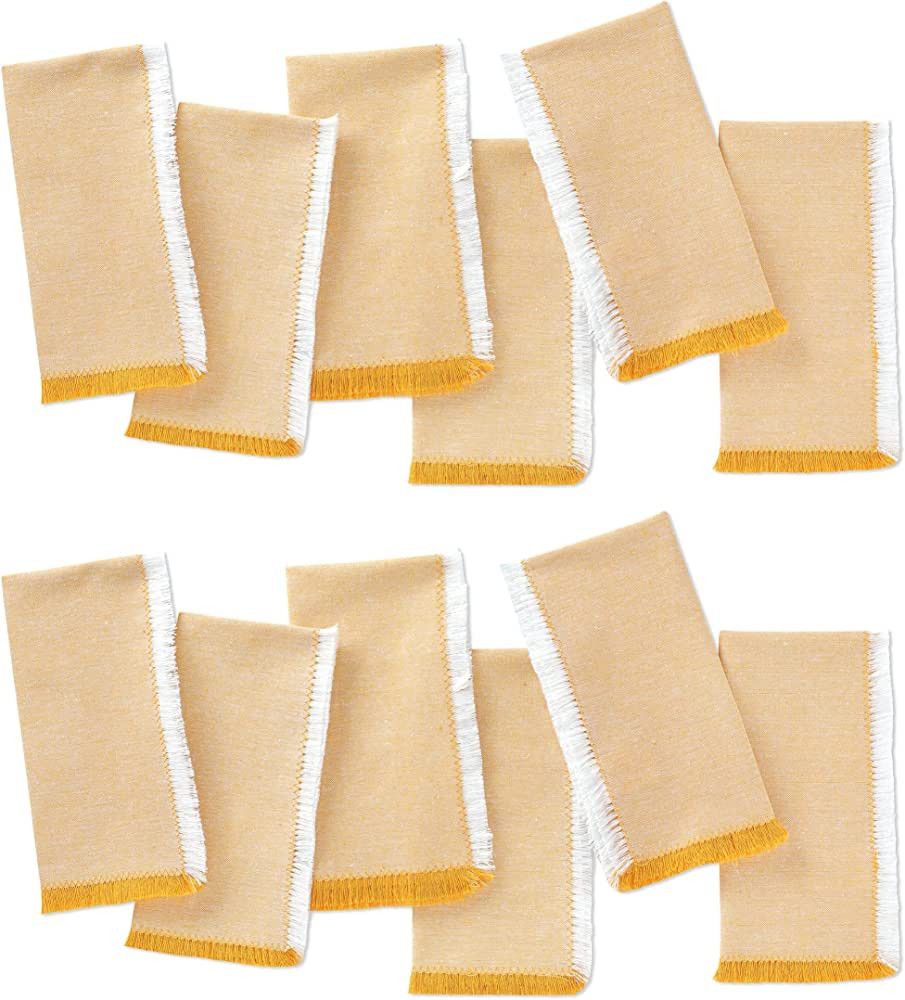 Folkulture Cloth Napkins Set of 12 Cotton, Dinner Napkins or Table Napkins for Parties, Decorativ... | Amazon (US)