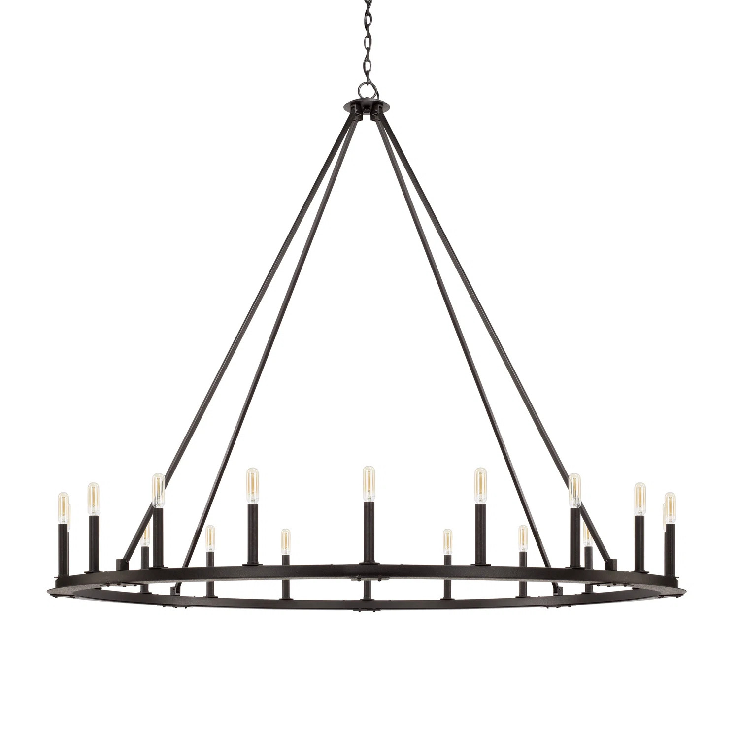 Everino Candle Style Wagon Wheel Chandelier | Wayfair Professional