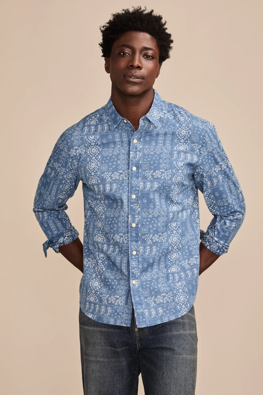 PRINTED PAISLEY 1 POCKET LONG SLEEVE SHIRT | Lucky Brand