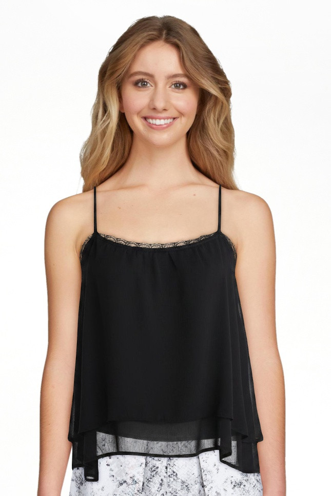 Scoop Women's and Women's Plus Flowy Double Layer Tank Top, Sizes XS-4X | Walmart (US)