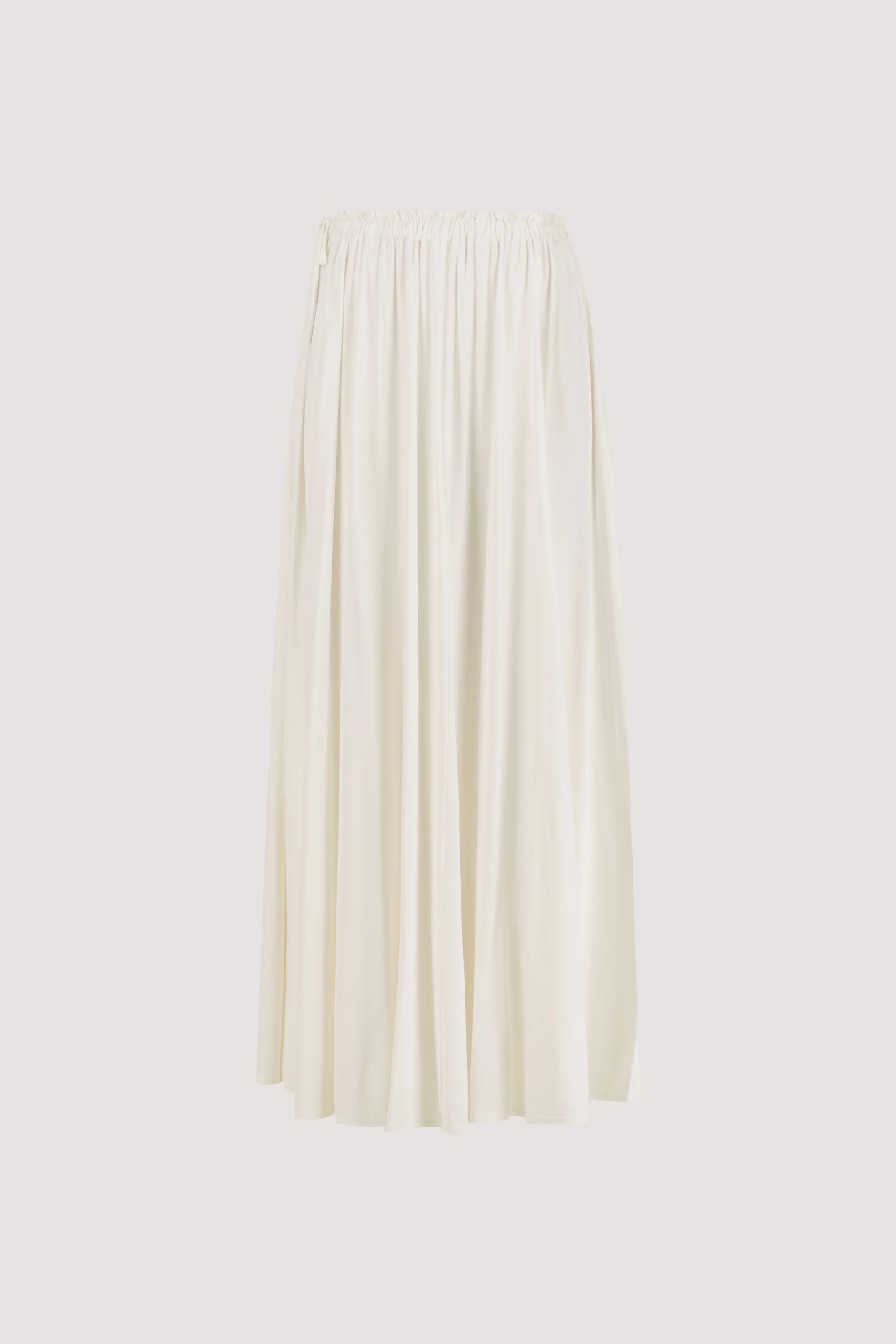 AVA OFF WHITE MODAL BLEND MIDI SKIRT | DISSH