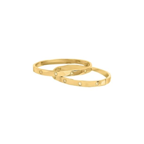14k Bounded Gold Love Friendship Bangle Bracelets for Women and Men, Lover, Boyfriend, Girlfriend... | Walmart (US)