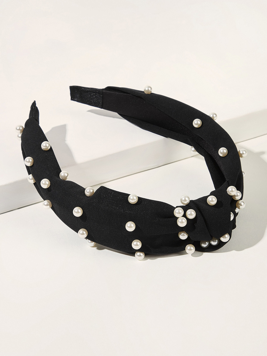 Faux Pearl & Knot Decor Headband | SHEIN