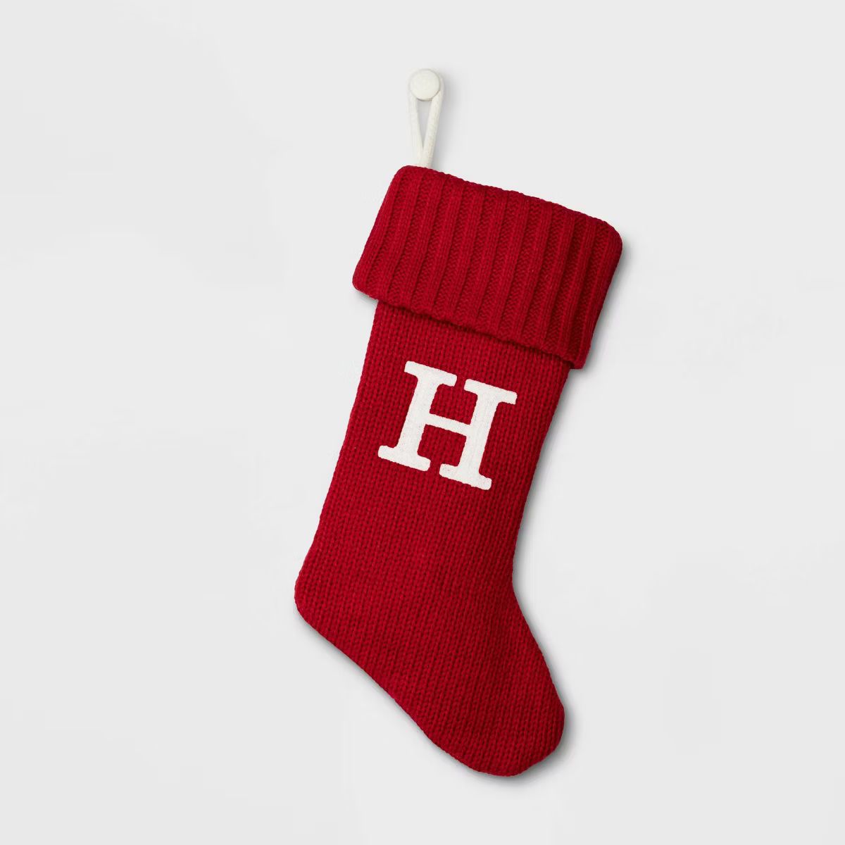 Knit Monogram Christmas Stocking Red - Wondershop™ | Target