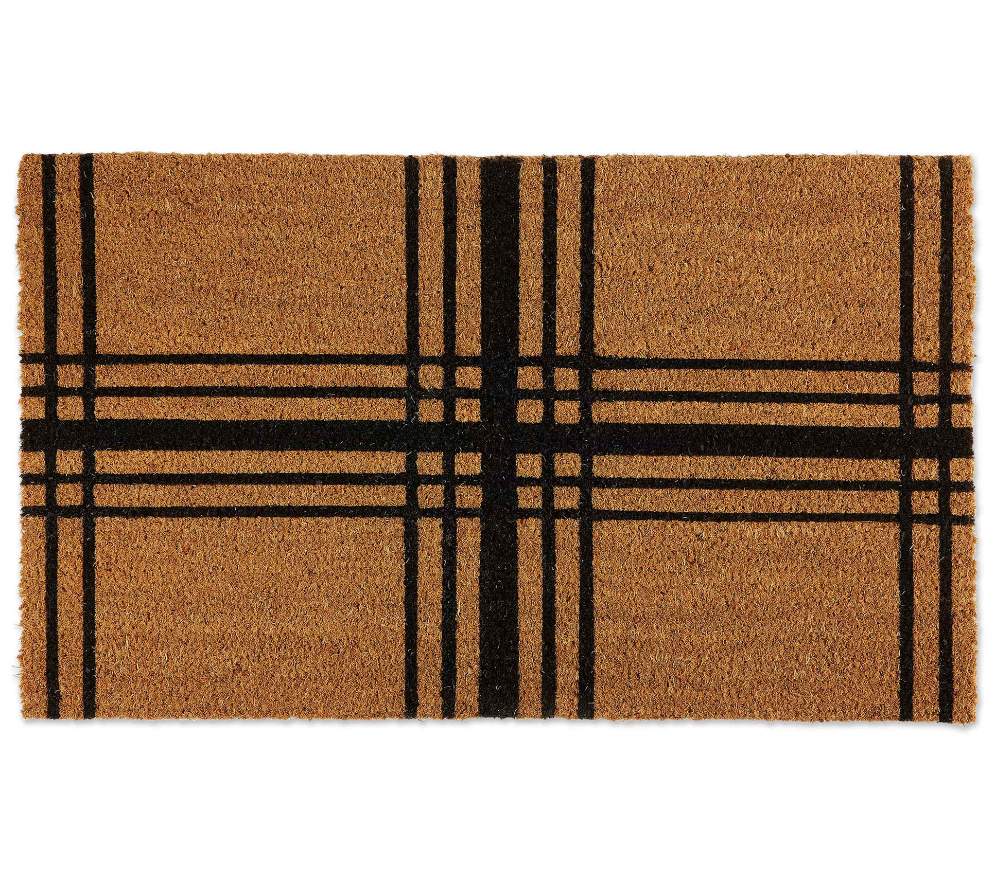 Make Your Selection: Design Imports Black Farmhouse Plaid Doormat | QVC