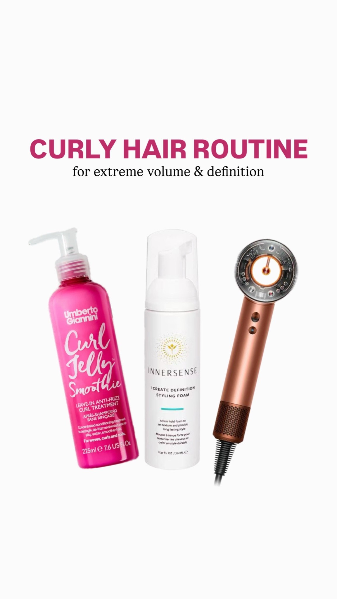 If you have low porosity, fine, tight curly hair this routine gives you extreme volume & definition. The dyson blowdryer has been my favorite tool to dry and stretch my hair to get more length

#LTKselfcare #LTKBeauty #LTKgrwm