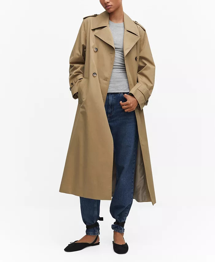 Women's Double-Button Trench Coat | Macy's