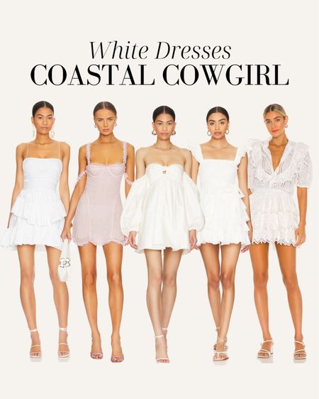Coastal Cowboy White dresses! Spring dress, summer dress, coastal cowboy trend, white dress

#LTKstyletip #LTKSeasonal