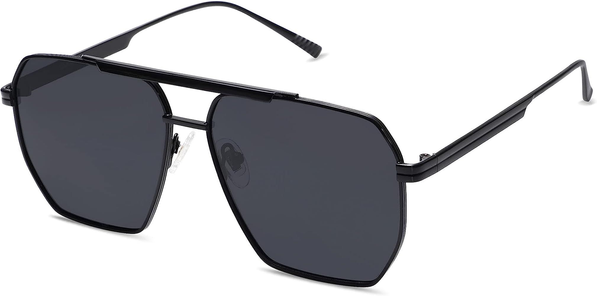 Retro Oversized Square Polarized Sunglasses for Women and Men Vintage Shades UV400 Classic Large ... | Amazon (US)