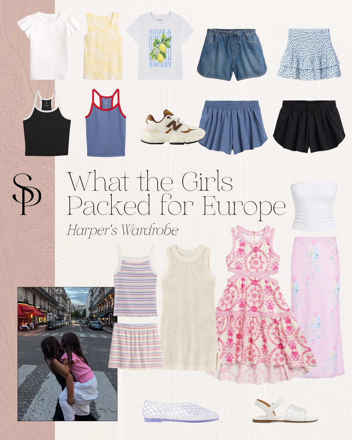 What we packed for the girls for our upcoming trip to Europe