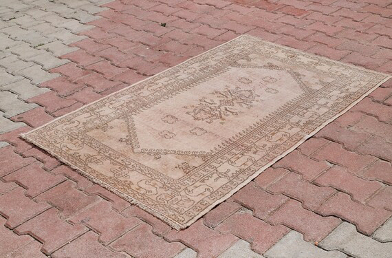 3x5 Vintage Rug, 3x5 Rug, Neutral Rug, Turkish Rug, Small Rug 3x5, Anatolian Rug, Wool Rug 3x5, M... | Etsy (US)