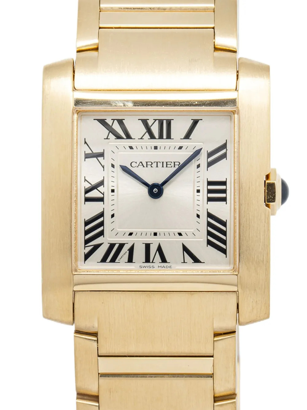 Cartier pre-owned Tank Française 27mm | Silver | FARFETCH UK | Farfetch Global