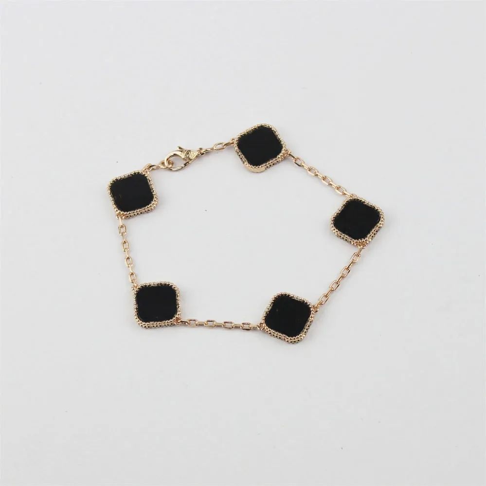 Classic Fashion Charm Bracelets Four Leaf Clover Designer Jewelry 18K Gold Bangle bracelet for wo... | DHGate