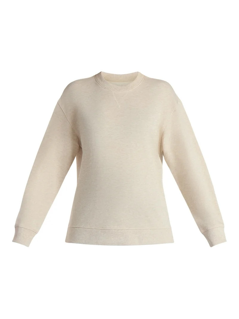 Time and Tru Women’s and Women’s Plus French Terry Crewneck Sweatshirt, Sizes XS-3XL | Walmart (US)