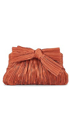 Loeffler Randall Rochelle Clutch in Terracotta Shantung from Revolve.com | Revolve Clothing (Global)