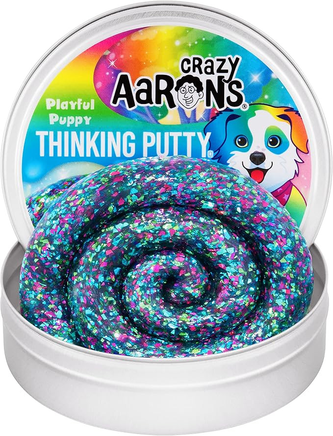 Crazy Aaron's Putty Pets Playful Puppy Thinking Putty® - 4" Tin See-Through Putty, Soft Texture ... | Amazon (US)