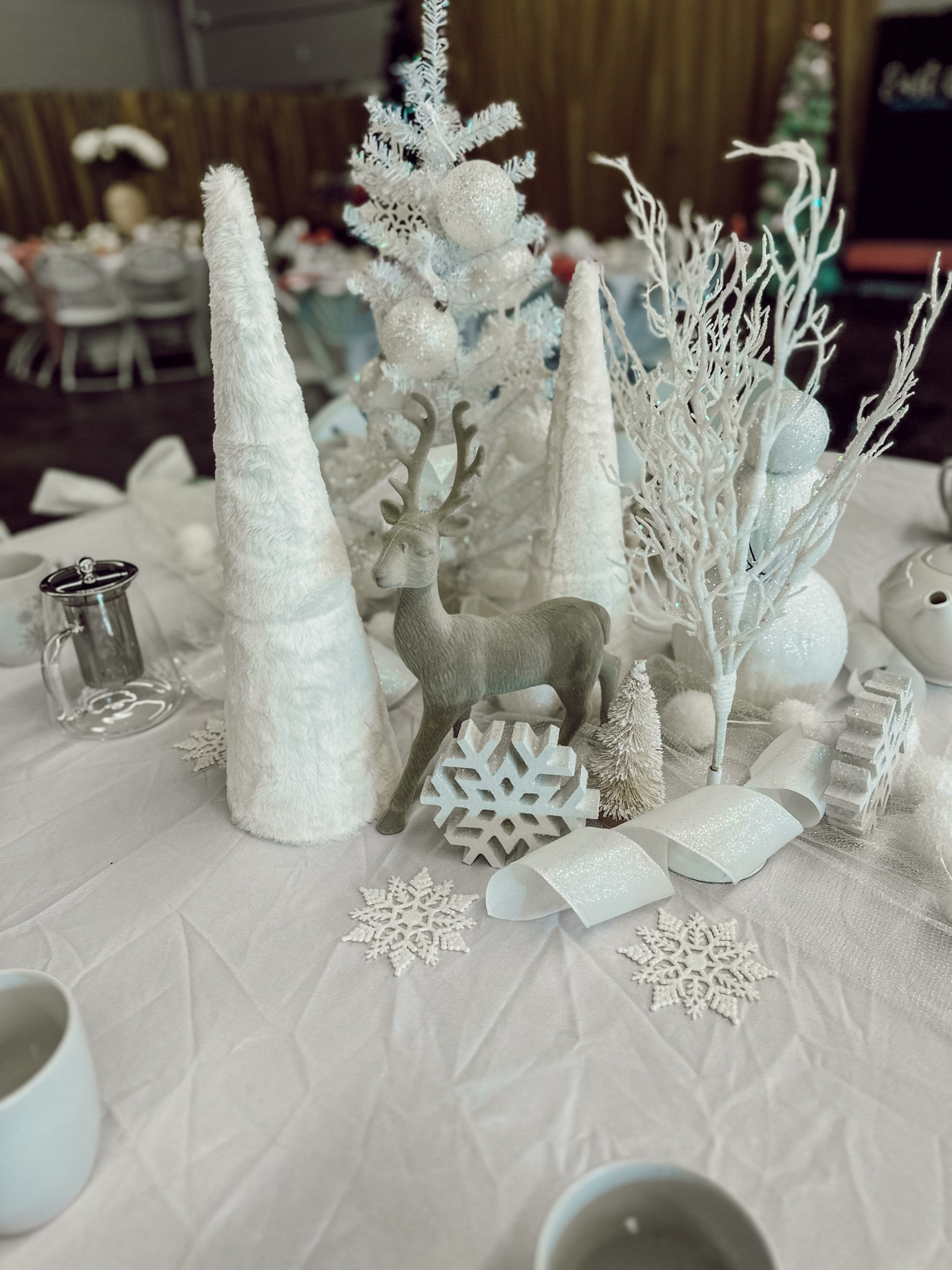 Decorated this table for a Nutcracker event this past weekend. Pretty much everything was from hobby lobby so I couldn't link those. But this deer was actually so cheap and so pretty and it's a good size! Comes in different colors too. & it's on sale for under $5!! 

#LTKsalealert #LTKSeasonal #LTKHoliday