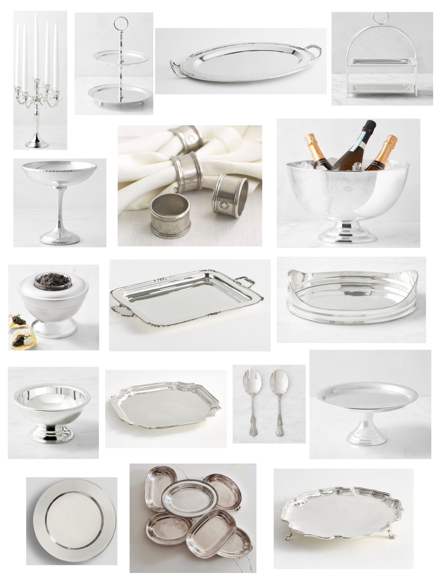 Beautiful silver pieces mostly new, many on sale! 
@Williams-Sonoma 
#silver

#LTKHome #LTKfoodie #LTKSaleAlert