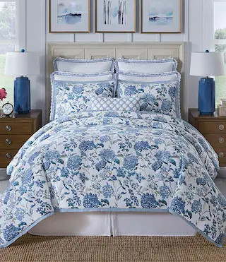 Southern Living Bradford Floral Toile Print Comforter Mini Set | Dillard's | Dillard's