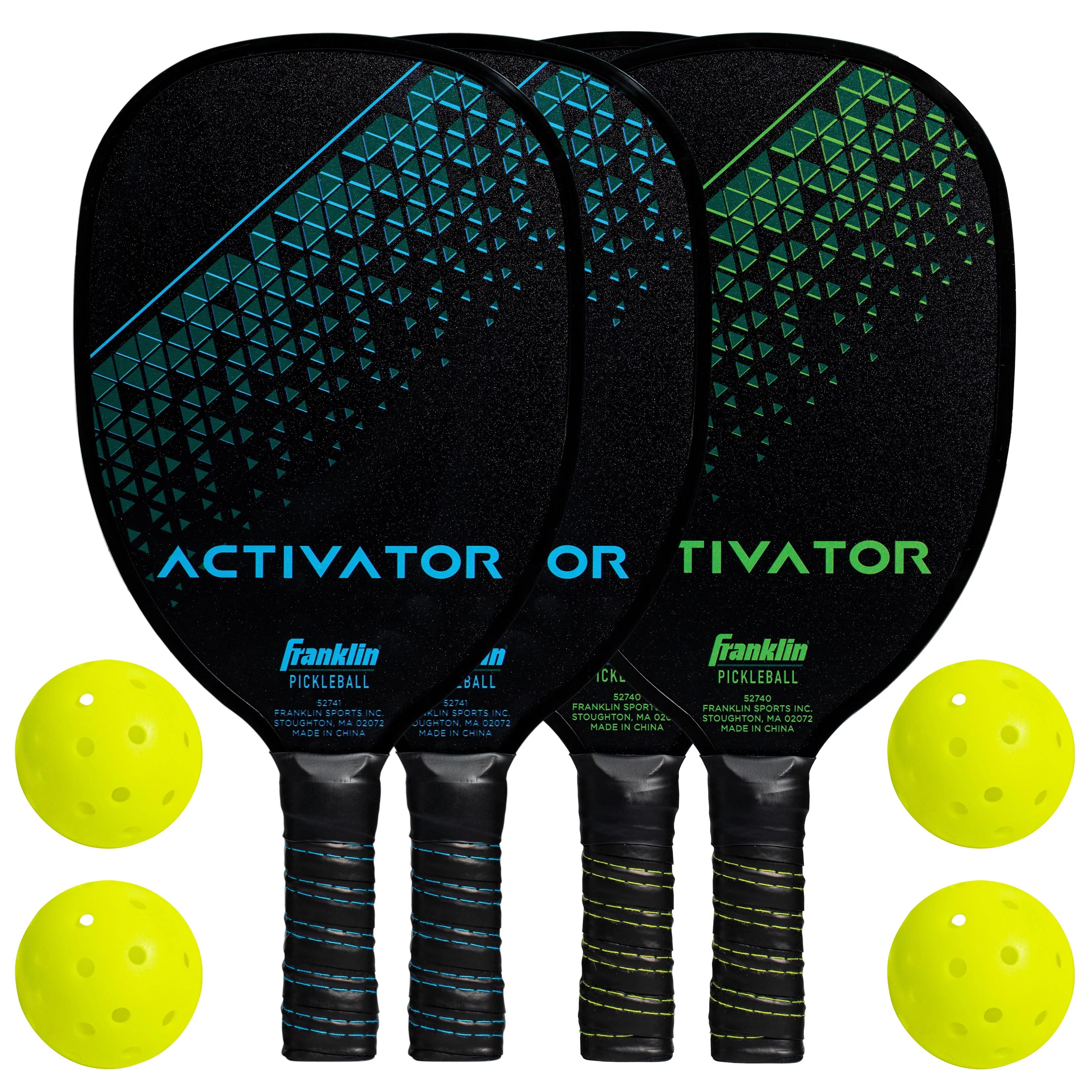 Franklin Sports Pickleball Paddle - Wooden Pickleball Paddle 4 Player Paddle and Ball Set- USA Pi... | Walmart (US)