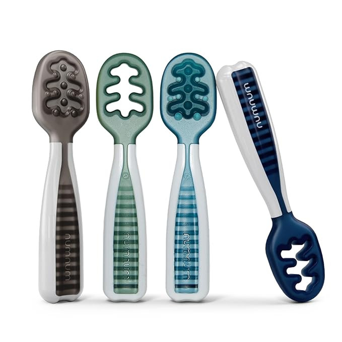 NumNum Baby Spoons Set, Pre-Spoon GOOtensils for Kids Aged 6+ Months - First Stage, Baby Led Wean... | Amazon (US)