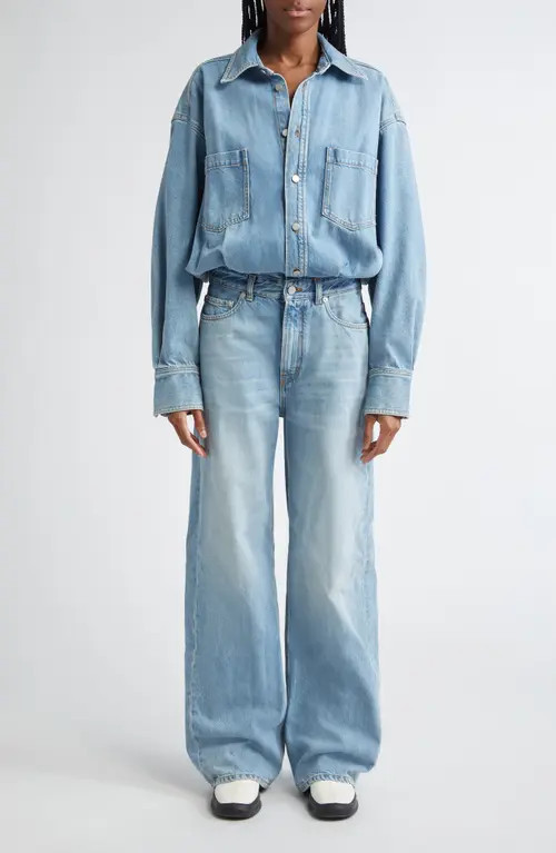 Haikure Tilda Denim Jumpsuit in Blue Aqua at Nordstrom, Size X-Small | Nordstrom