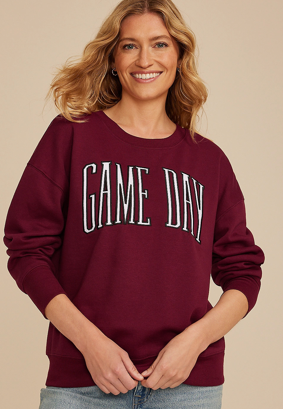 Game Day Relaxed Fit Sweatshirt | Maurices