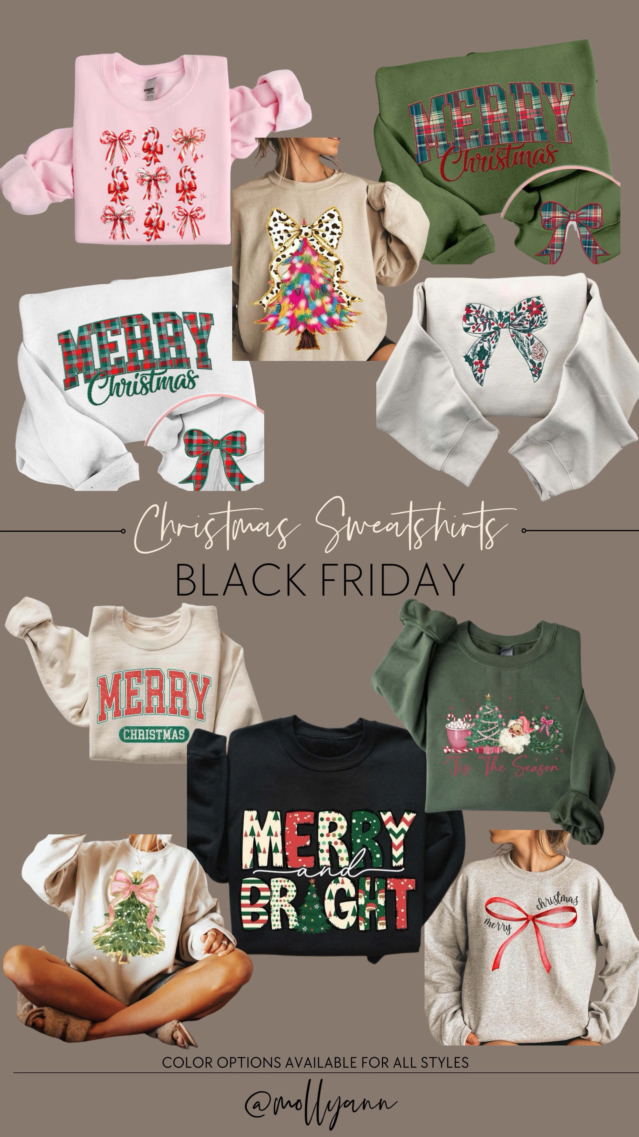 The cutest Christmas 🎄🎀sweatshirts all on sale + lots of color options available!! 

#LTKCyberWeek #LTKFindsUnder50 #LTKSaleAlert