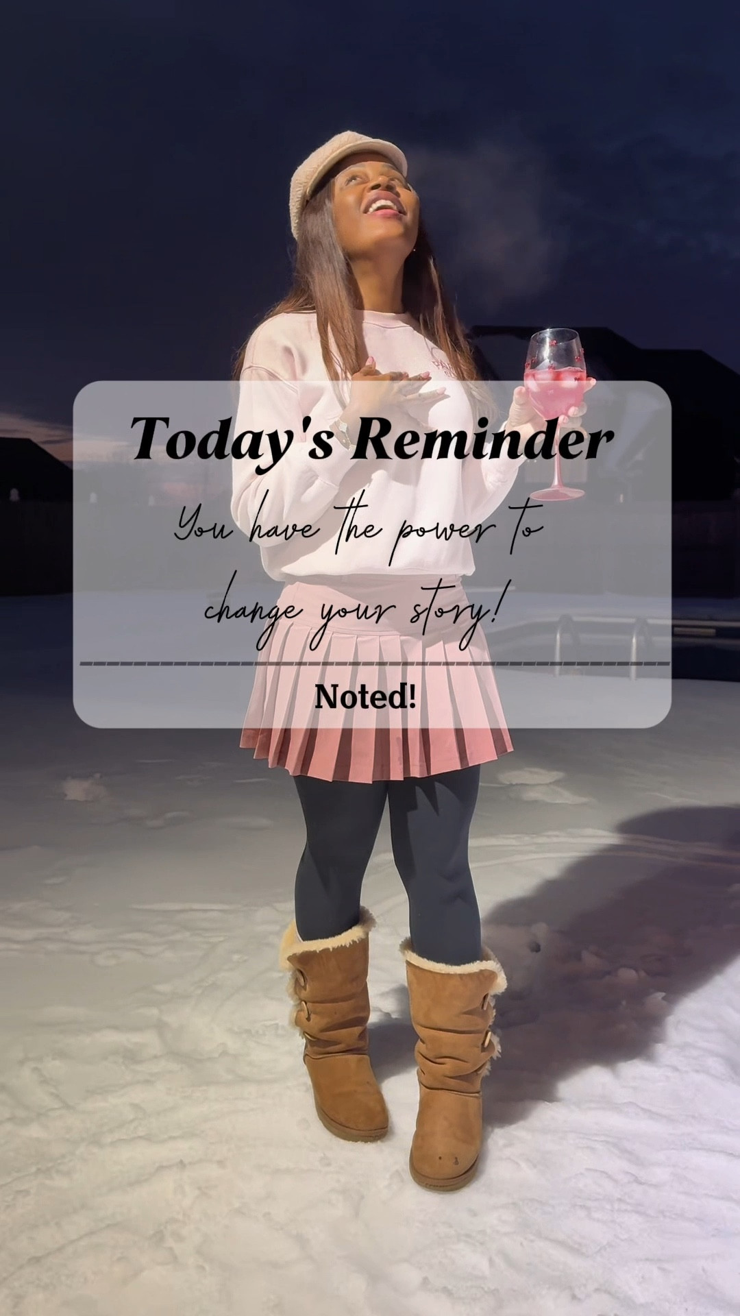 Snowed in, but still making it a whole day. ❄️
Banana nut bread in the oven, sourdough on the counter, and deer steaks on the grill like… we’re thriving. 🔥🥩🍞
The ice is finally softening, so I stepped outside for a quick “let me see what’s happening out here” moment and ran right back to cozy. 😅

Outfit today: Lululemon golf skirt  @lululemon + H&M pink sweater + UGGs. Linked on my LTK. 💗
: snowed in outfit, winter cozy outfit, Lululemon golf skirt, H&M sweater, UGG outfit, winter mom style, cozy cabin vibes, sourdough bread, banana nut bread, winter lifestyle
#LTK #LTKStyle #LTKFinds #WinterOutfit #SnowedIn #CozyStyle #UGGSeason #LululemonStyle #HMSweater #MomStyle #WinterOOTD #SourdoughLife #HomemadeBread #BananaBread #CountryLiving


#LTKSeasonal #LTKHome #LTKootd