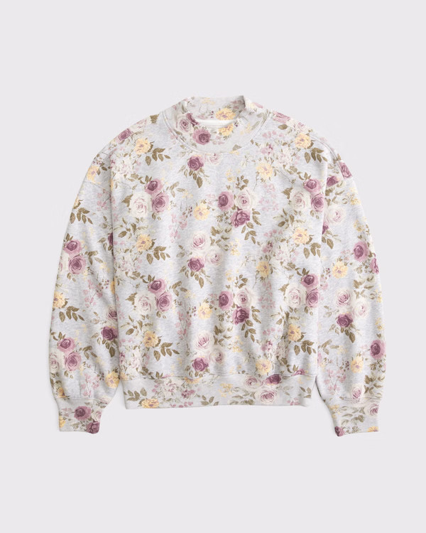 Women's Sunday Mockneck Crew | Women's Tops | Abercrombie.com | Abercrombie & Fitch (US)