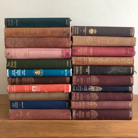 Adopt a Book...Give a Well Loved Vintage Book a Home...these Books are more worn and offered at a... | Etsy (US)
