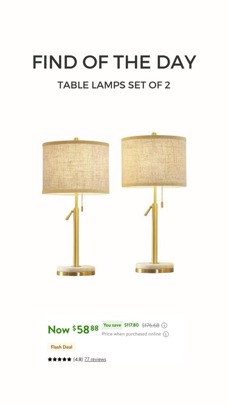 Such a great deal on a set of table lamps!! 

#LTKhome #LTKsalealert