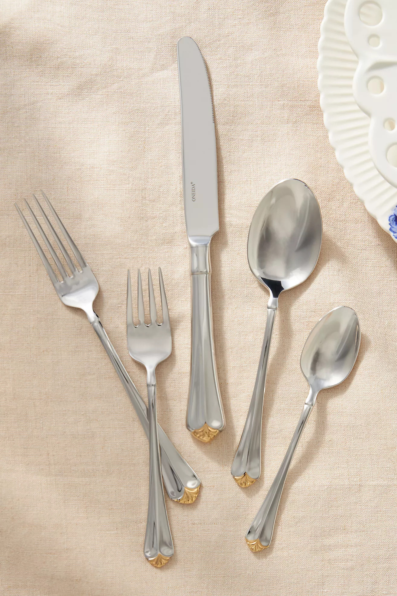 Golden Julliard Flatware 20-Piece Place Setting | Anthropologie (US)