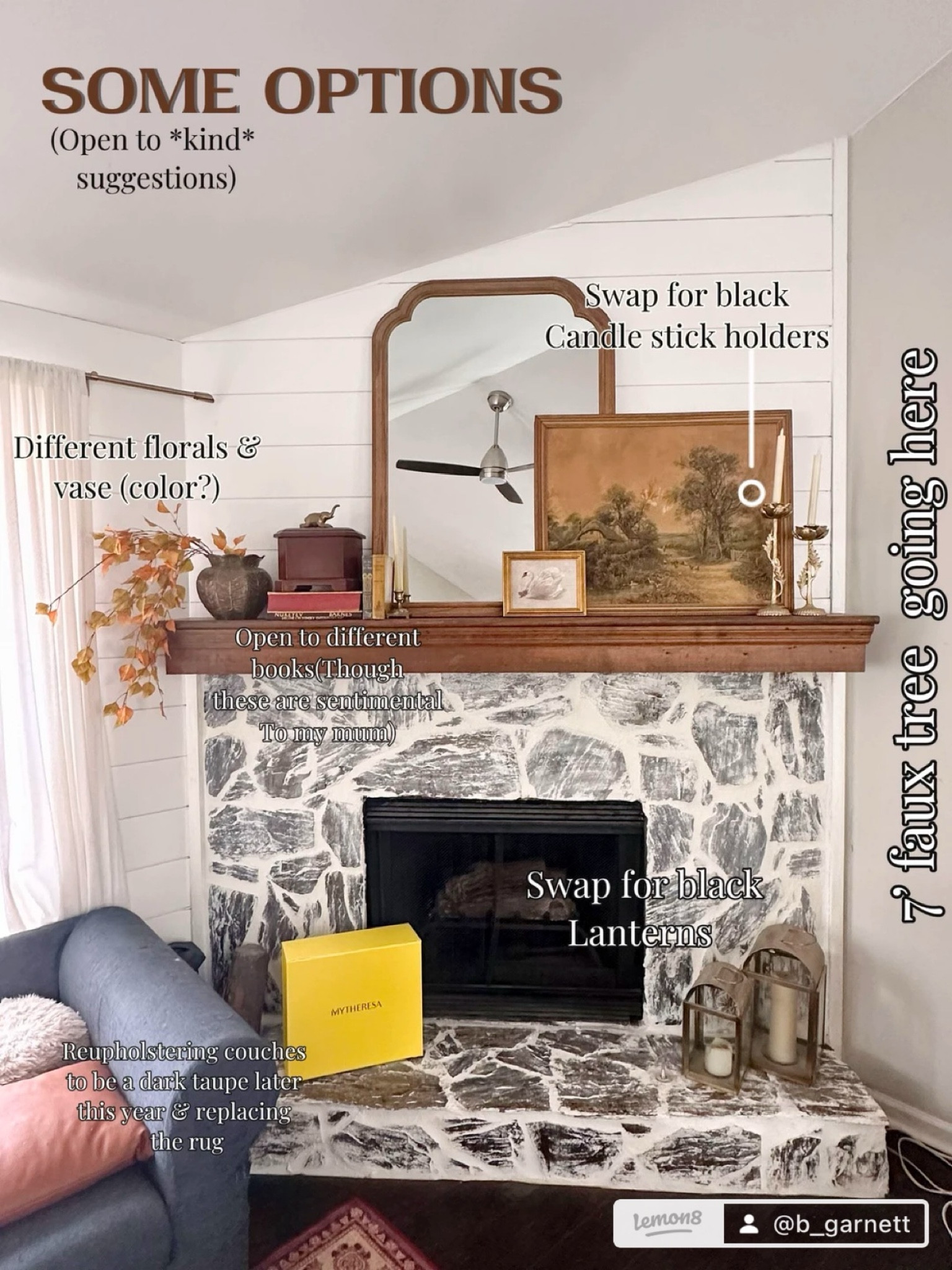 Had some questions items from my mantle. I added what I could as an “exact time” and linked a few items I’m considering buying to Chang it up as well (the lanterns are the older version of the one ones linked) 

Mantle styling | decor | living room furniture | living room decor | mirror | home decor | candle stick holder | taper holder | living room refresh 

#LTKHome #LTKWatchNow #LTKFamily