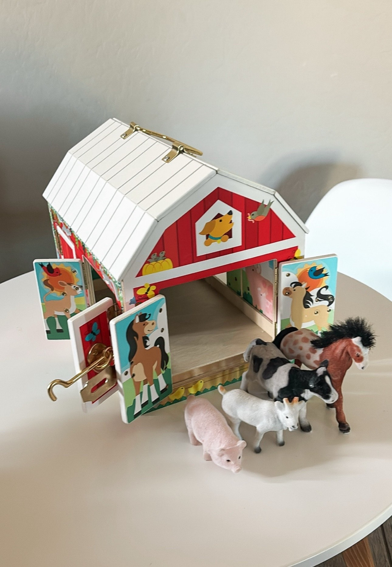 My son loves his farm animals. He loves knocking on the door and then unlatching them. The animals are very cute and a great size. On sale RN $20! 

giftsforkids #giftsfortoddlers #targetfinds #targettoys #toddlertoys #toys #targetmelissaanddoug #melissaanddoug #toddlergiftideas #birthdaygifts #giftsfortoddlers #toysunder50 #barnhousetoys #farmanimals #toddlers #targetdeals 

#LTKKids #LTKSaleAlert #LTKFamily