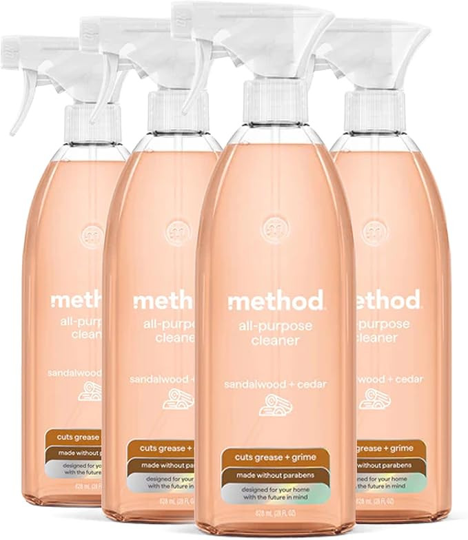 method All-Purpose Cleaner Spray, Sandalwood + Cedar, 28 fl oz, 4 pack | Amazon (US)