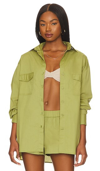 Tyde Shirt in Khaki | Revolve Clothing (Global)