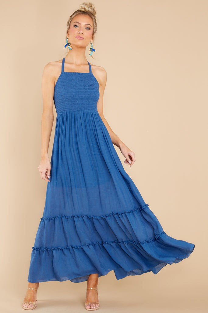 Stick Around Blue Maxi Dress- summer Dress- Memorial Day | Red Dress 