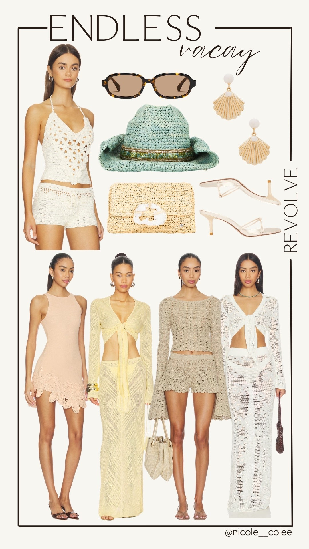 Endless vacay and all new cute arrivals!! 

Nicole Colee, revolve, spring outfits, crochet sets

#LTKgrwm #LTKdayinmylife #LTKootd