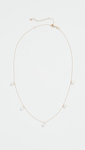 14k Five Point Pearl Choker Necklace | Shopbop