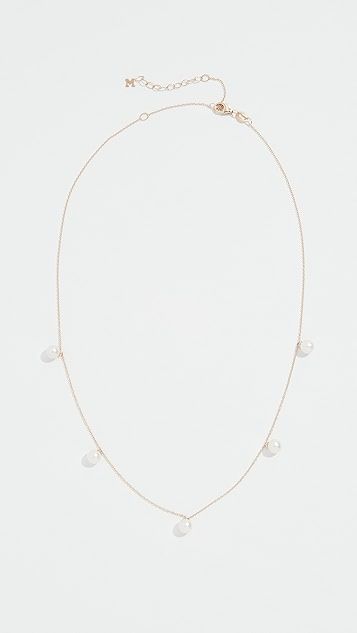 14k Five Point Pearl Choker Necklace | Shopbop