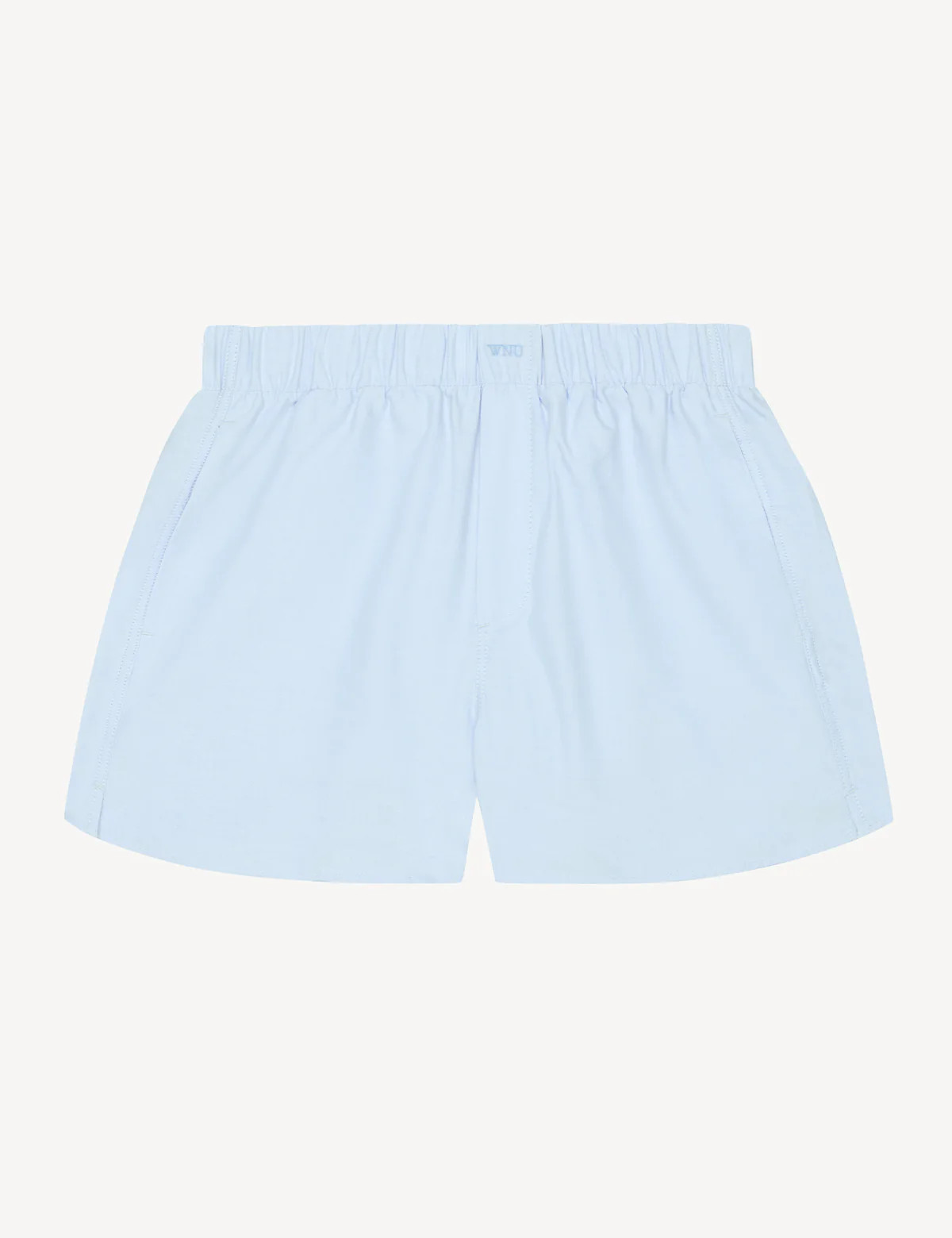 The Boxer: Oxford, Celeste Blue | With Nothing Underneath