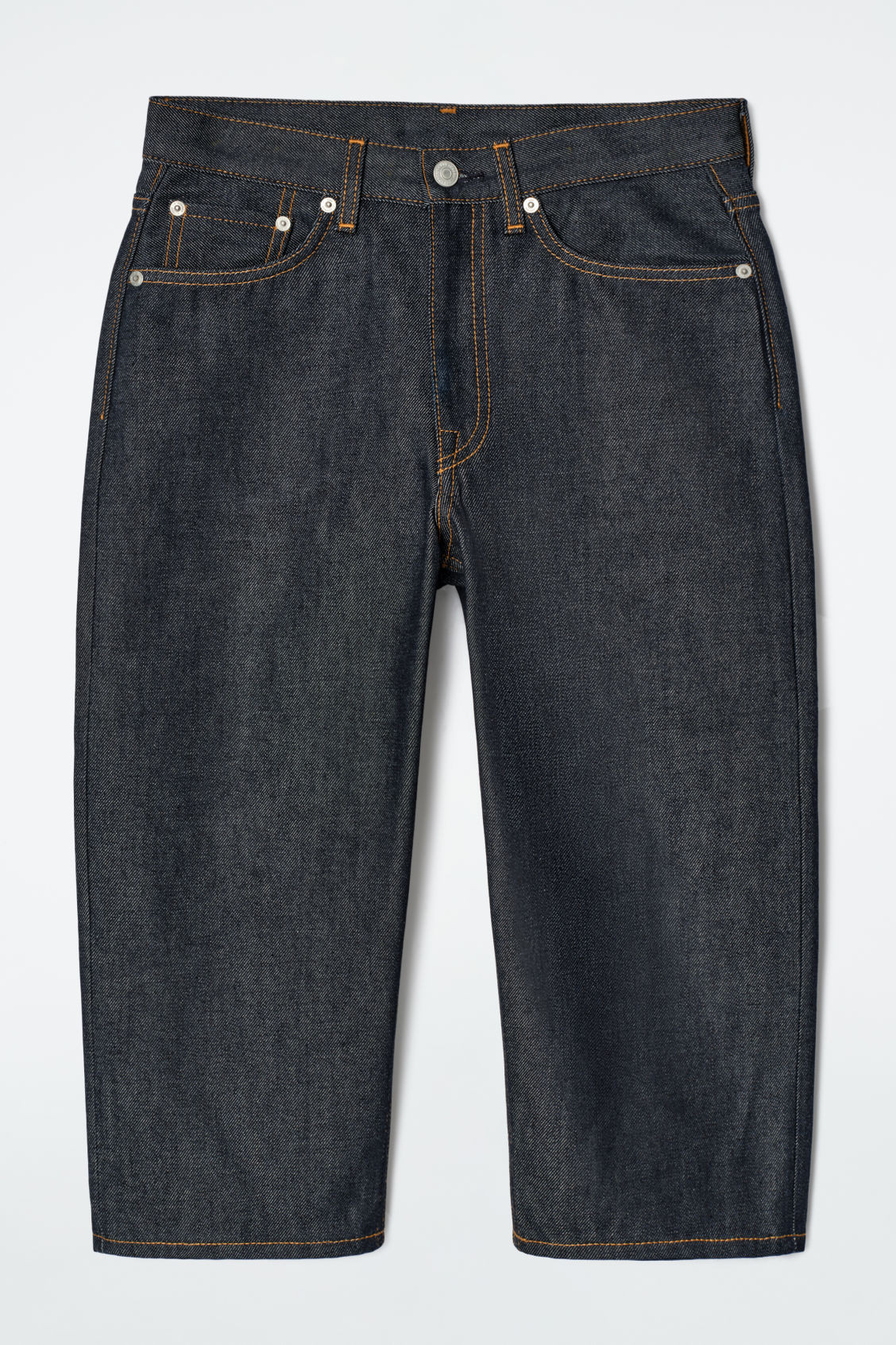 LONGLINE DENIM SHORTS - INDIGO - Trousers - COS | COS (US)