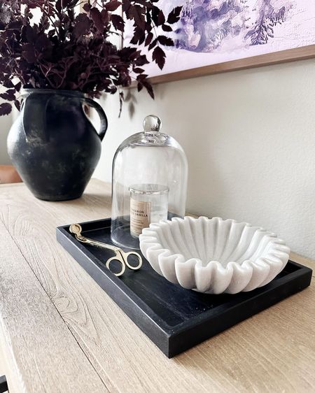 This black marble tray is a must have!  So pretty and timeless 🖤

#LTKhome
