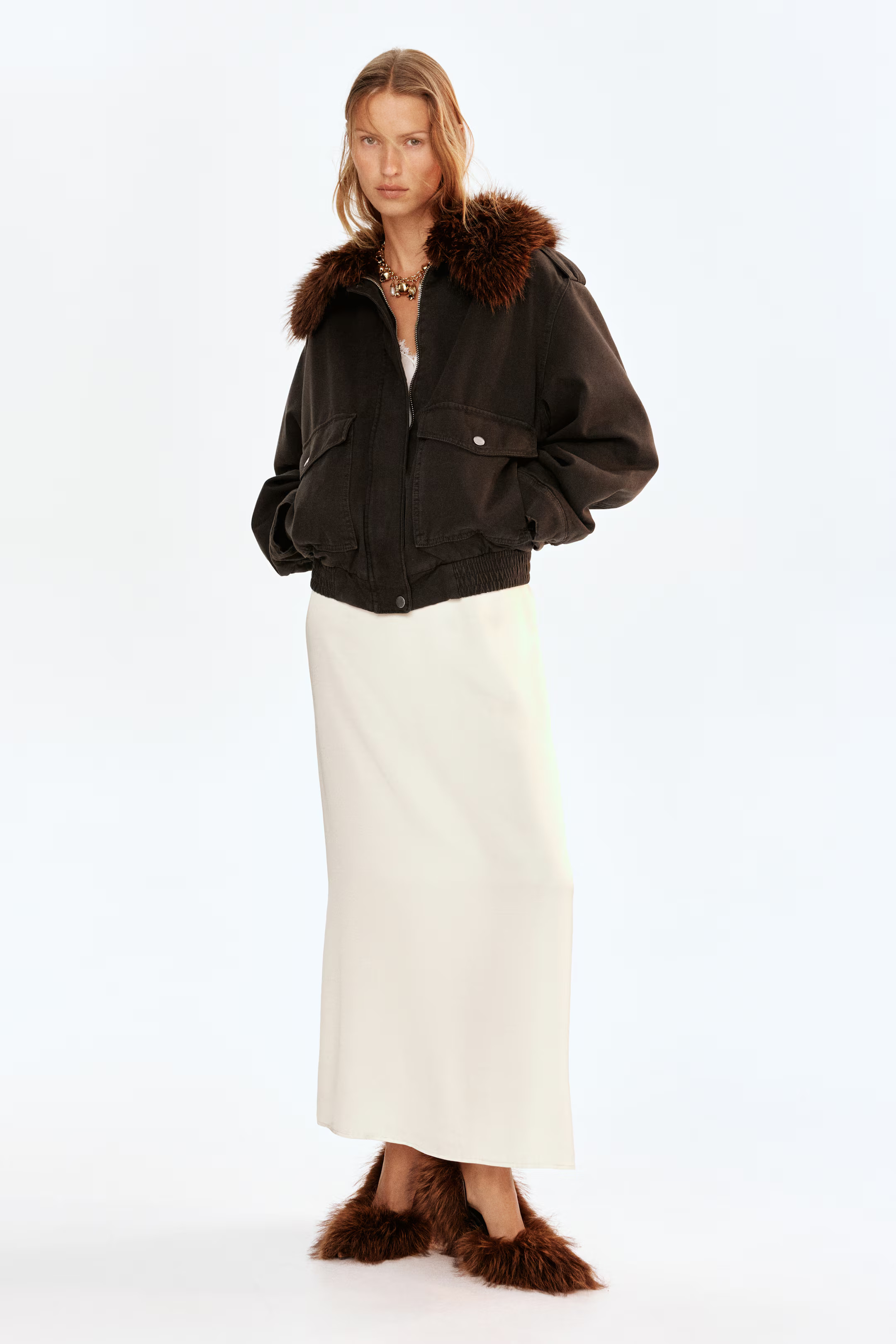 Oversized Jacket with Collar | H&M (US + CA)