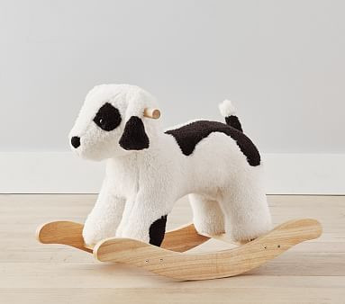 Sherpa Puppy Plush Nursery Rocker | Pottery Barn Kids